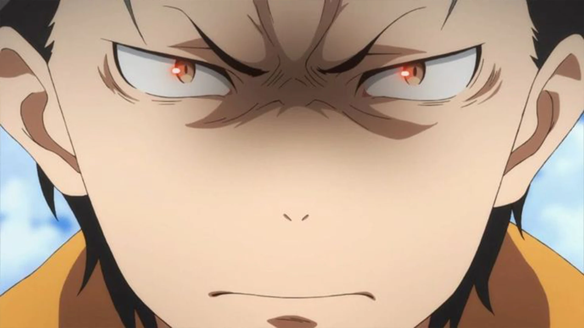 Subaru Natsuki from Re:Zero looking distressed or suffering.