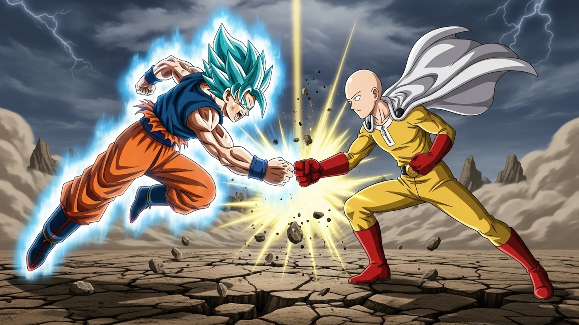 Goku vs Saitama Thumbnail